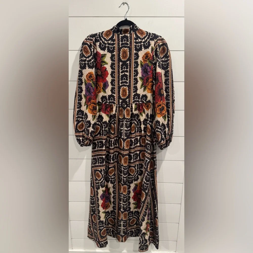 NWT Farm Rio flower tapestry maxi dress - Picture 11 of 11